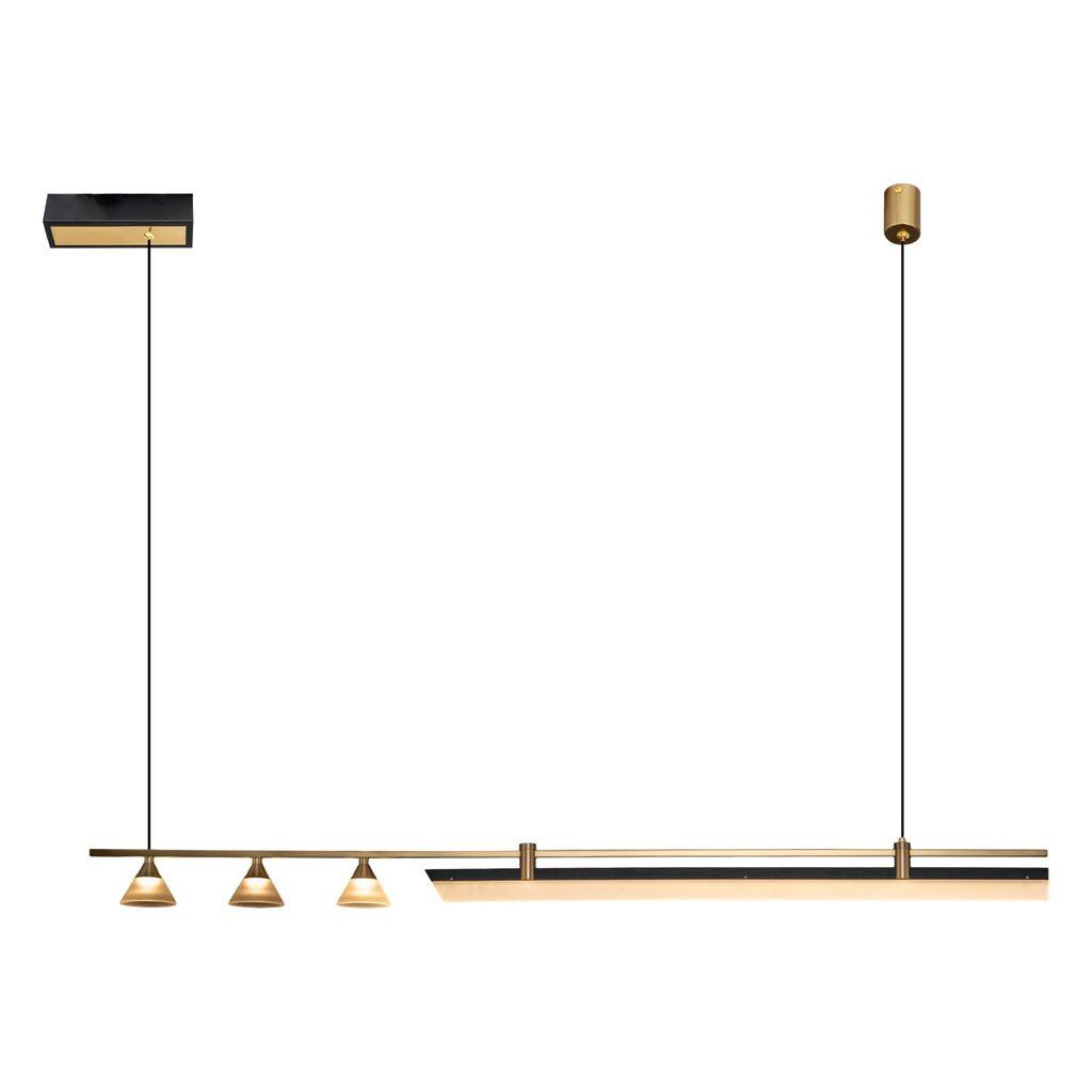 Opviq Luster 5707-AS, 120 cm, Visina: 160 cm, 3000 K, 3200 lm, Zlatne boje