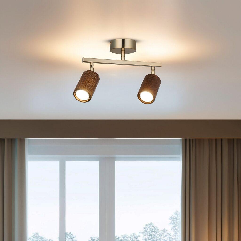 Opviq Luster Legno-52-12, O6.5, 10cm, IP20 zlatno-smeđa boja