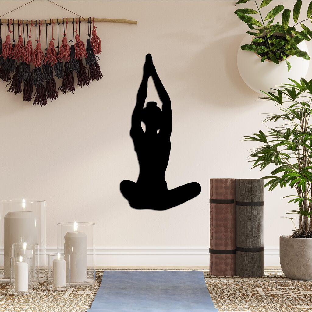 Wallity Zidna dekoracija Yoga 6, 31x60cm, Crna