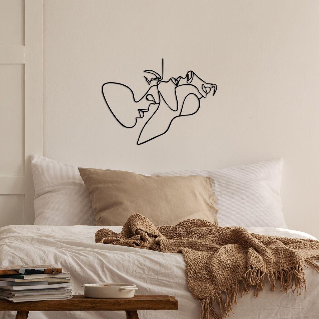 Wallity Zidna dekoracija za osjećaj, 70x52cm, crna