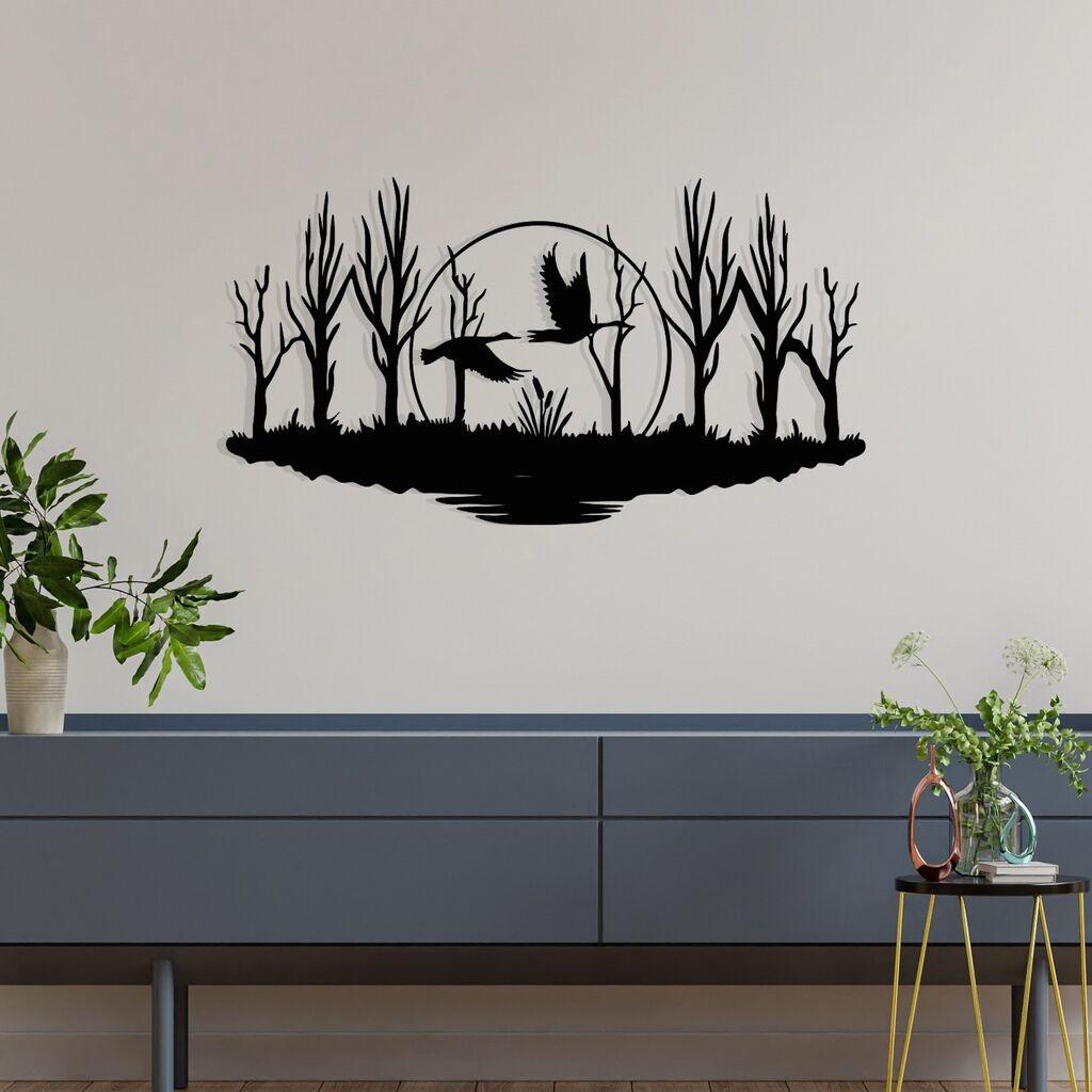 Wallity Zidna dekoracija Estate, 70x38cm, Crna