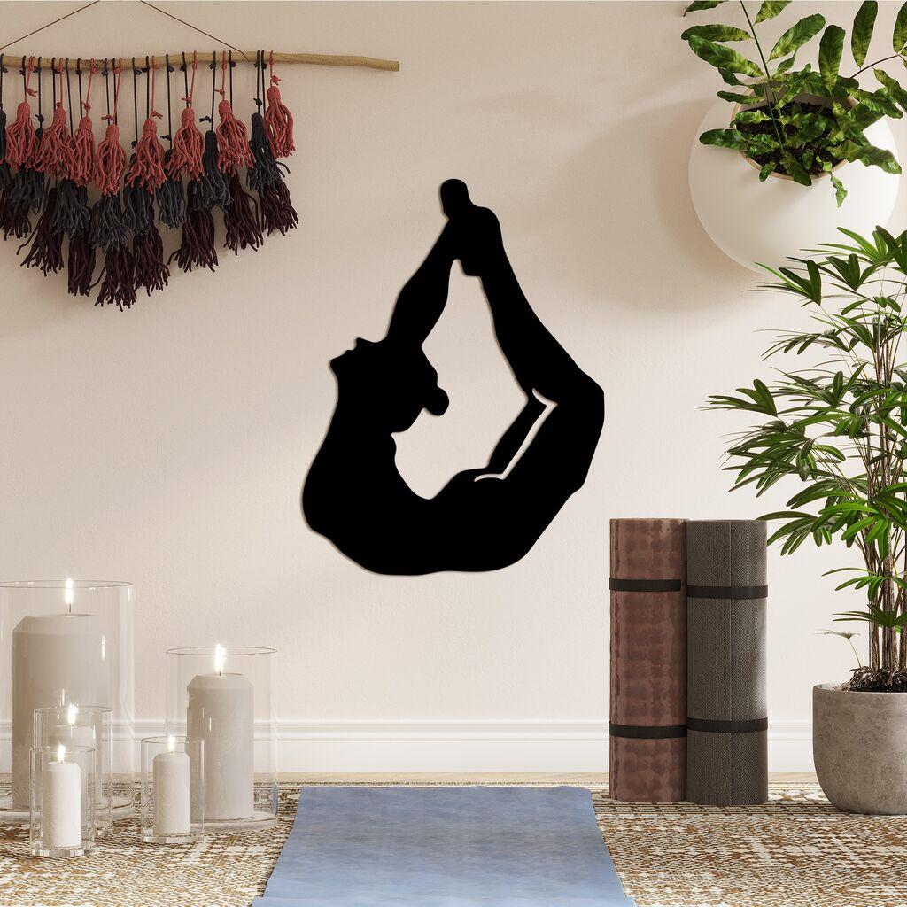 Wallity Zidna dekoracija Yoga 3, 38x50cm, Crna