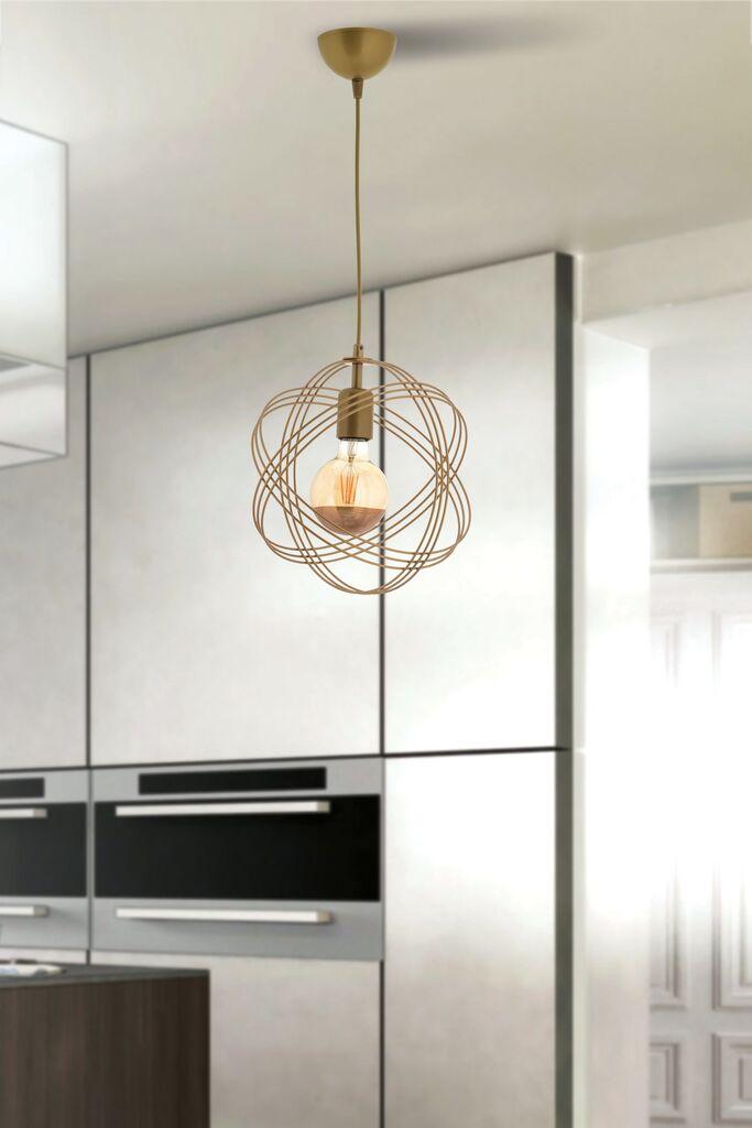 Opviq Luster Sheldon, 26 cm, IP20, zlatna boja