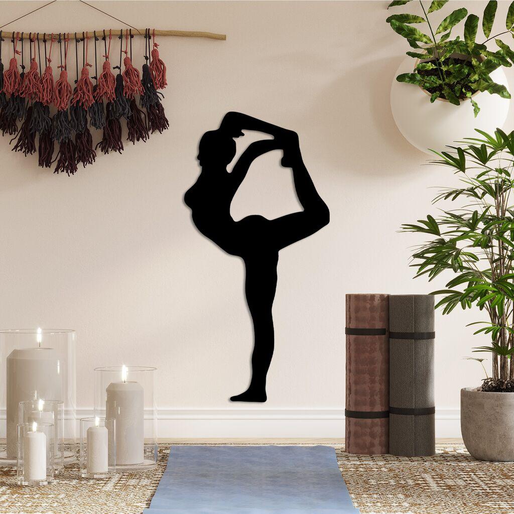 Wallity Zidna dekoracija Yoga 18, 30x60cm, Crna