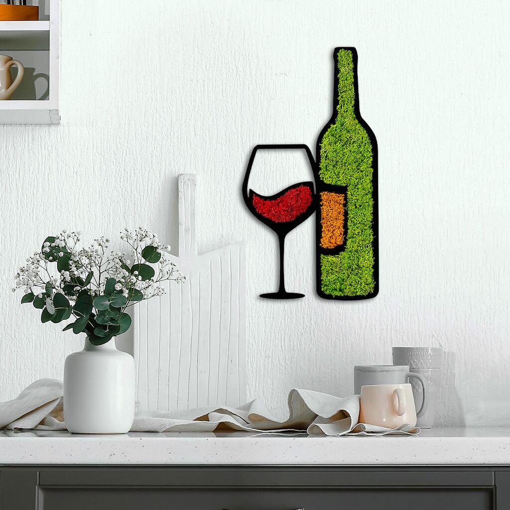 Wallity Zidna dekoracija Moss-Drink, 54x29cm, Šarena