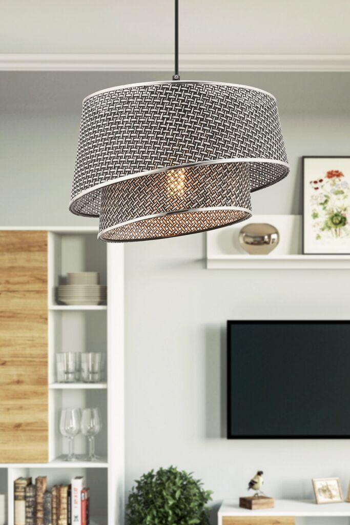 Opviq Luster Barette Hazeran, 32x32cm, crna i srebrna boja