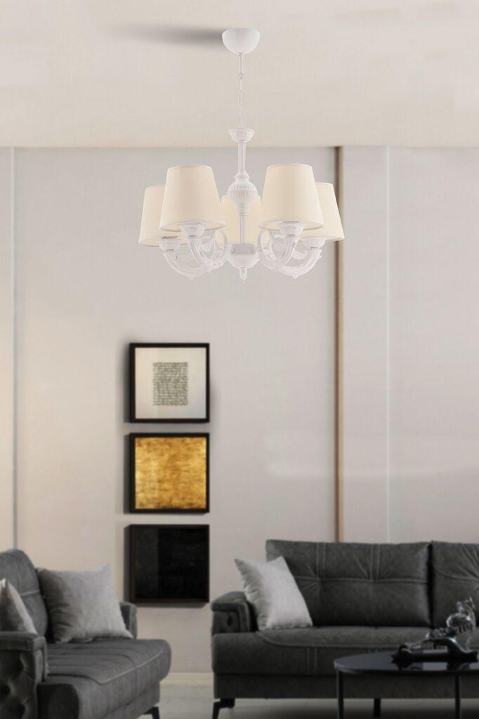 Opviq luster Fiona, 15x10x13cm, IP20, krem-bijela