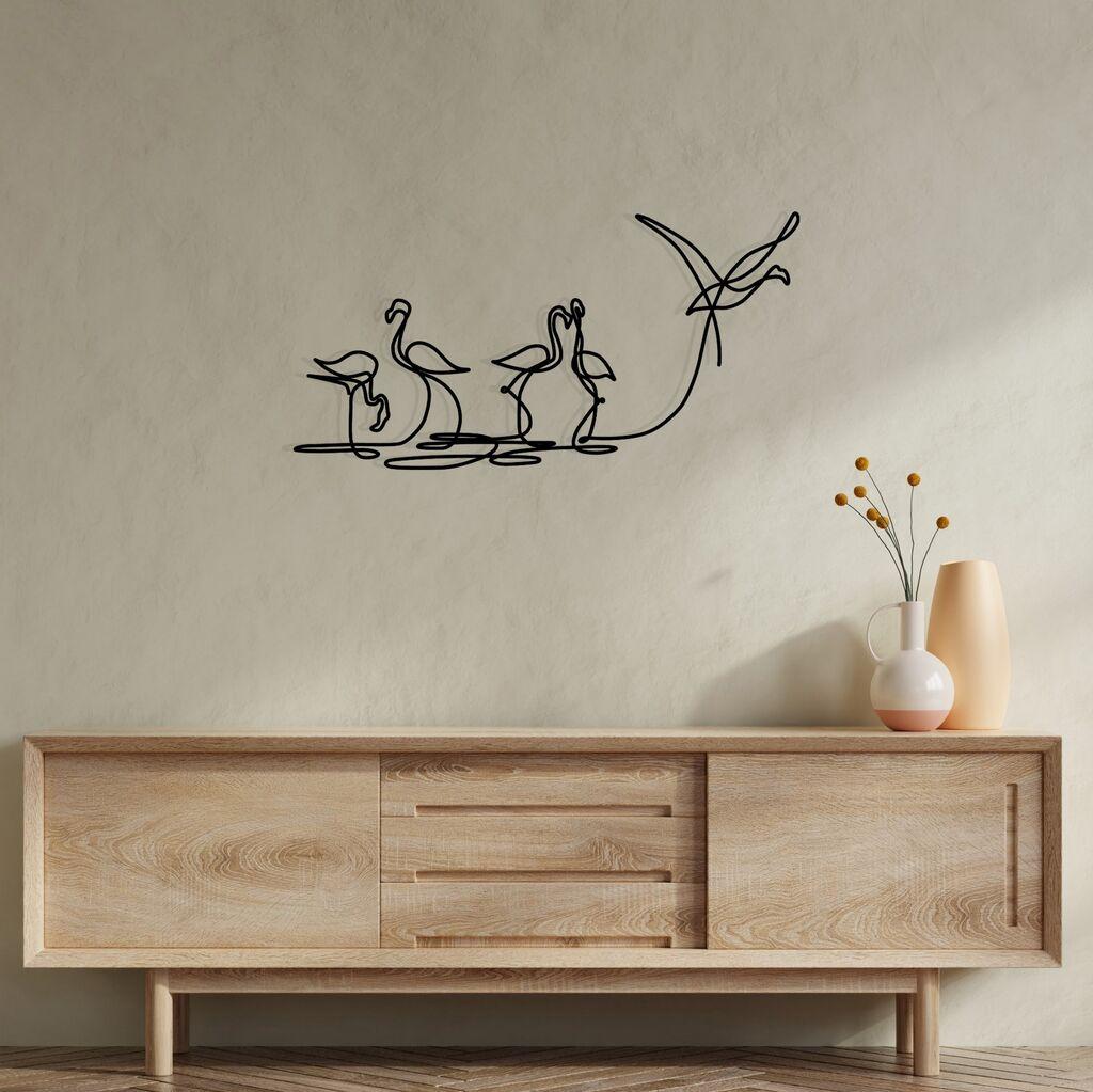 Wallity Zidna dekoracija Flamingo 316 S, 10x15cm, Crna