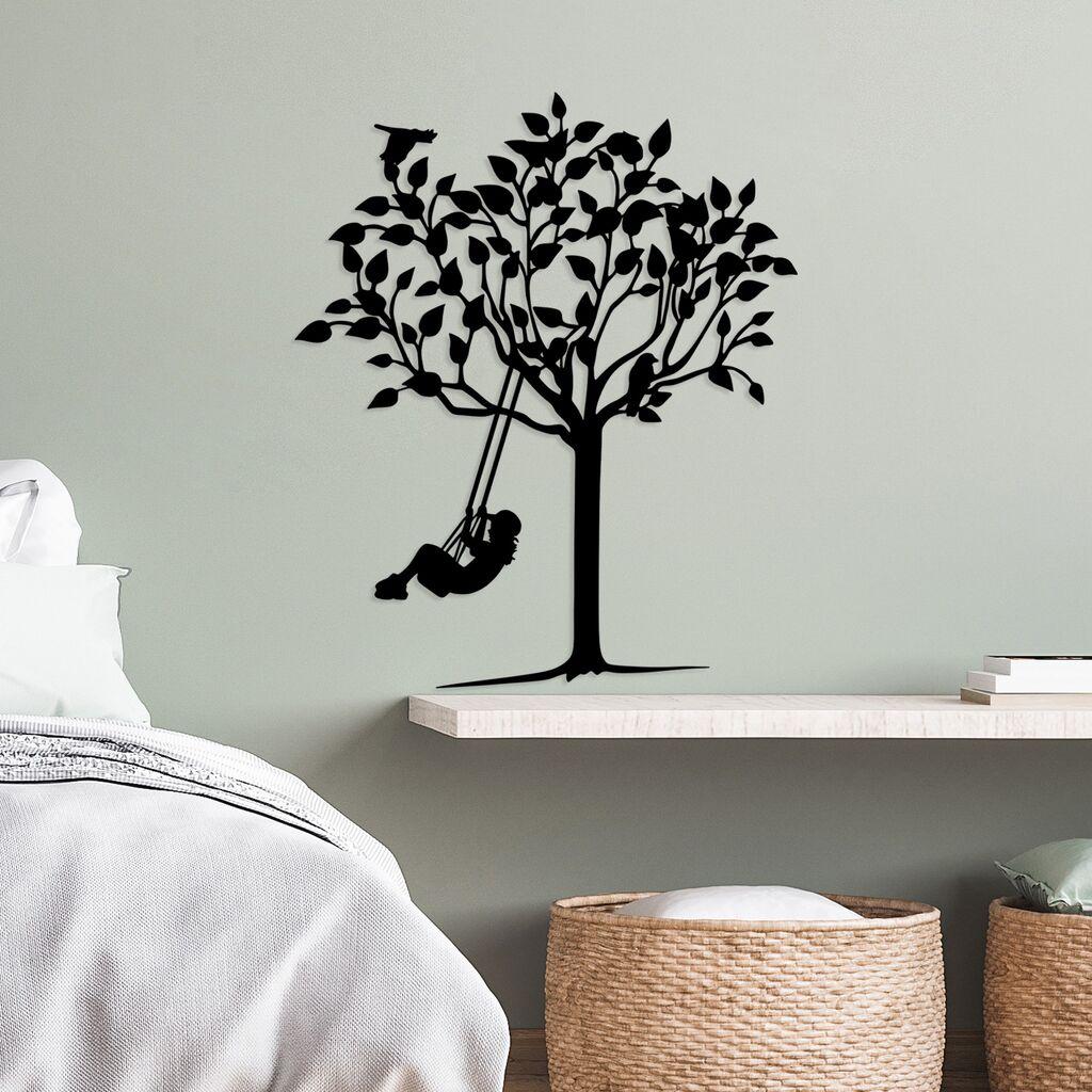 Wallity Zidna dekoracija Swinging Kid, 56x70cm, Crna