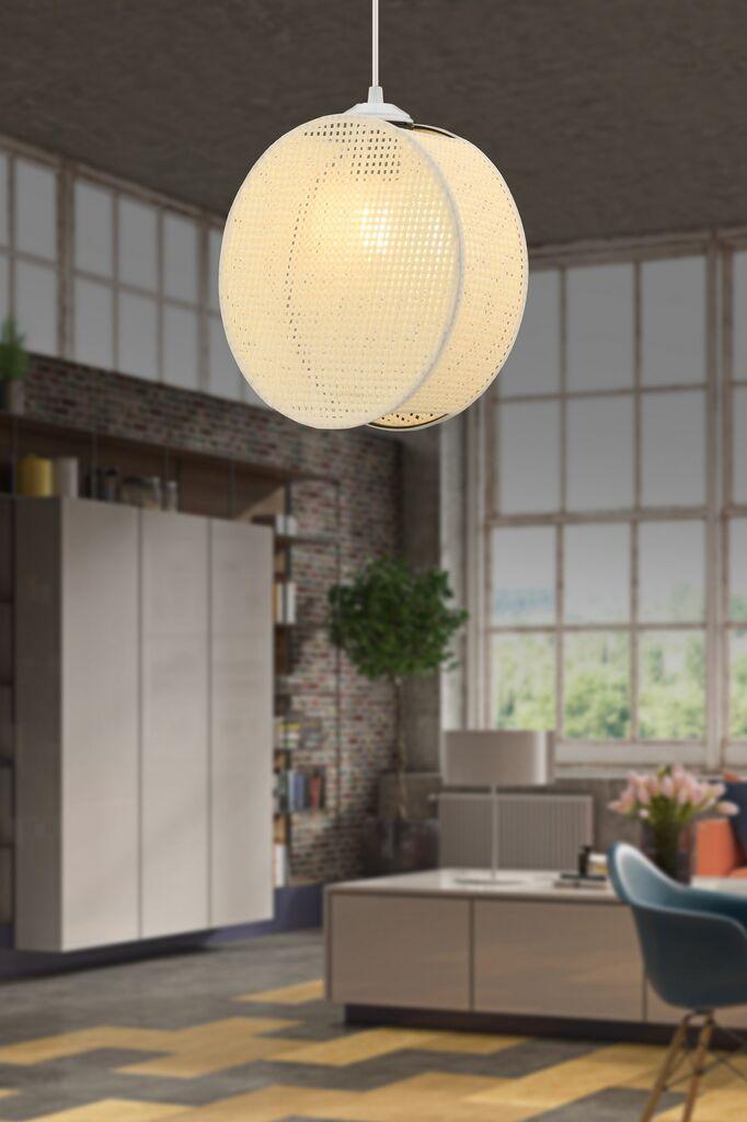 Opviq Luster bubanj, 24x9cm, bijeli