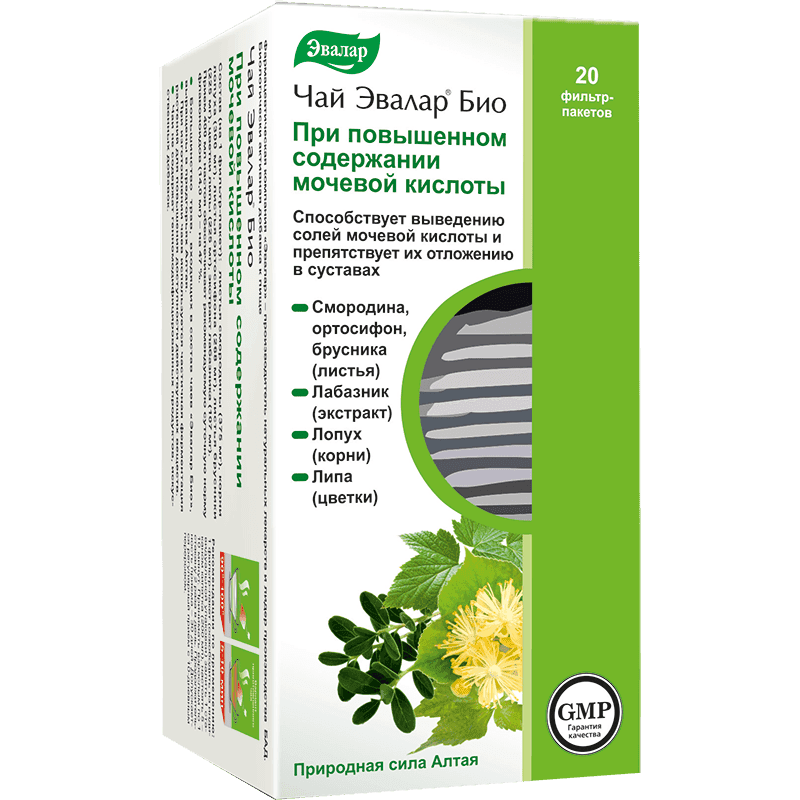 Evalar Bio čaj za mokraćnu kiselinu, 20 kesica