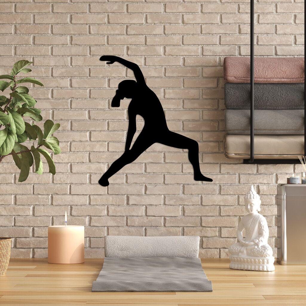 Wallity Zidna dekoracija Yoga 5, 48x55cm, Crna