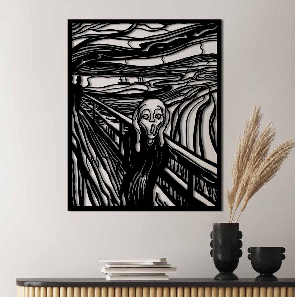 Wallity Zidna dekoracija Grido, 45x56cm, Crna