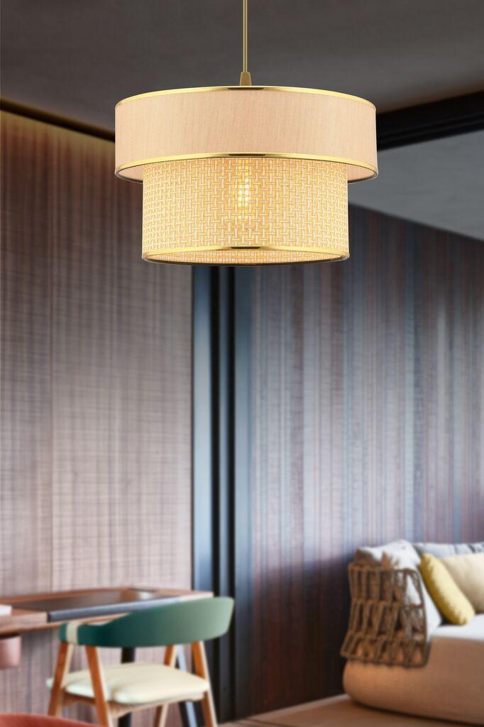 Opviq luster Ero Hazeran, 30x30cm, bež-zlatna boja