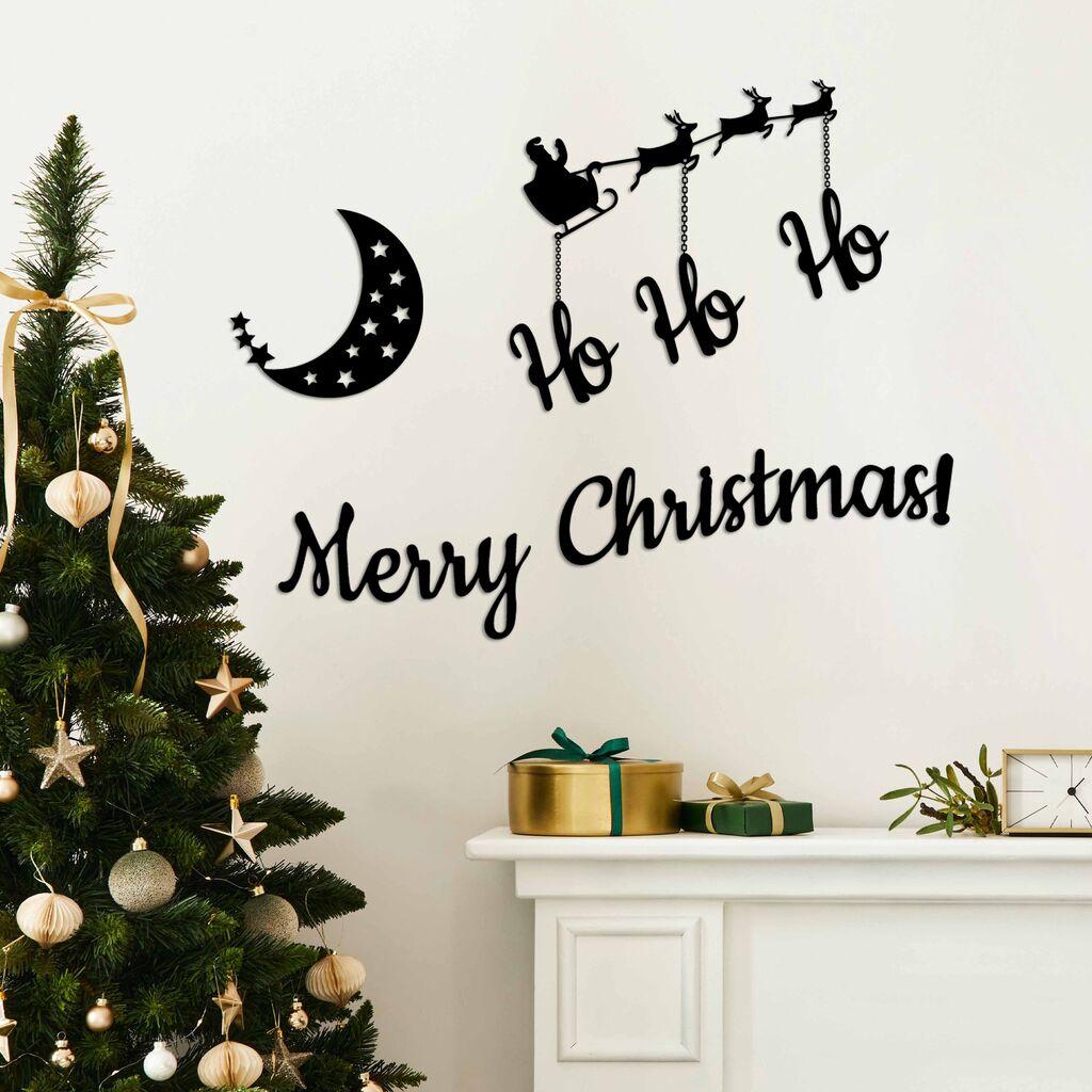 Wallity Zidna dekoracija Nova godina 1, crna