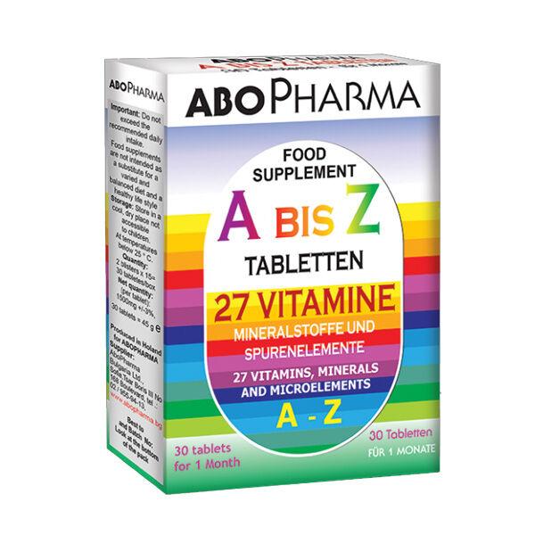 Abopharma Vitamini A - Z, 30 tableta