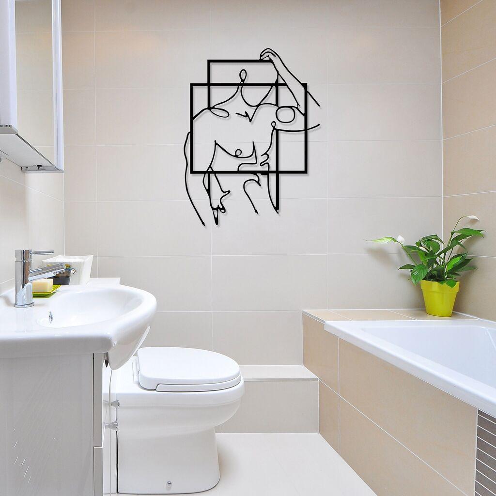 Wallity Zidna dekoracija za muškarce, 39x51cm, crna