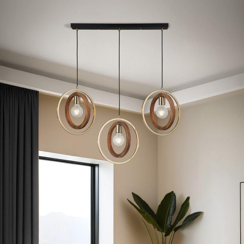 Opviq Luster Feno-52-03, 70x6x2.5cm, 45-180cm, IP20 Smeđe-zlatna boja