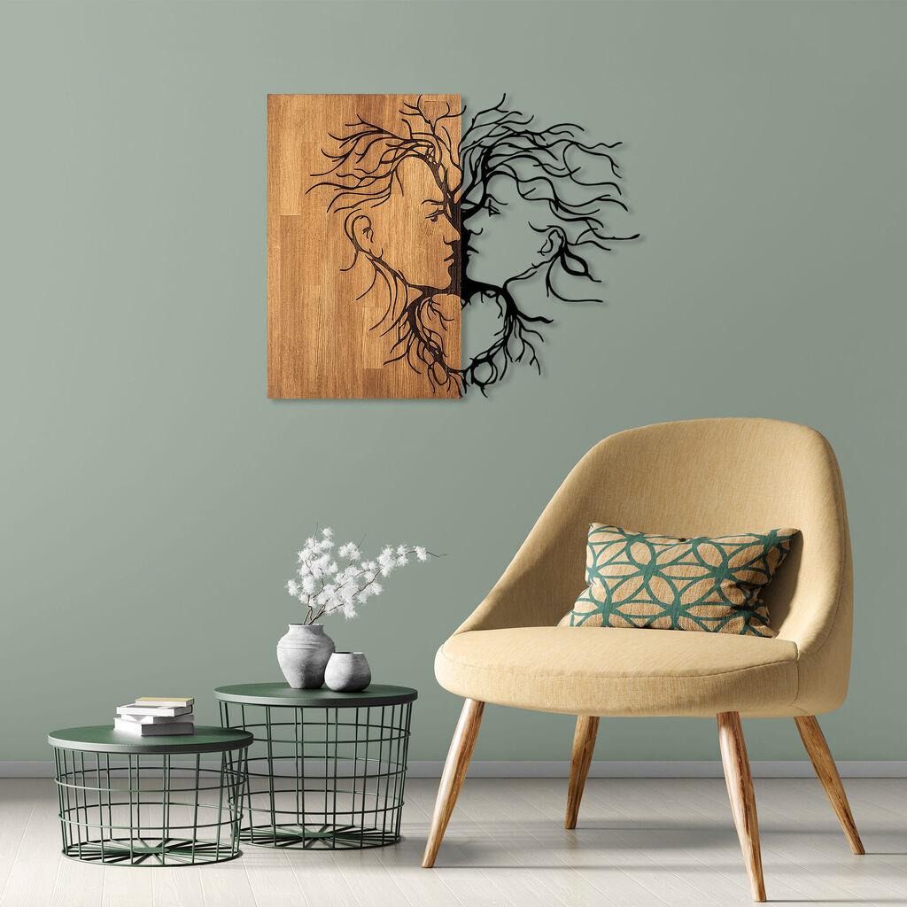 Wallity Zidna dekoracija Love-315, 96x3x79cm, Hrast