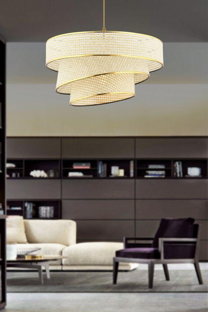 Opviq Luster Couper Hazeran, 40x40cm, krem-zlatna boja