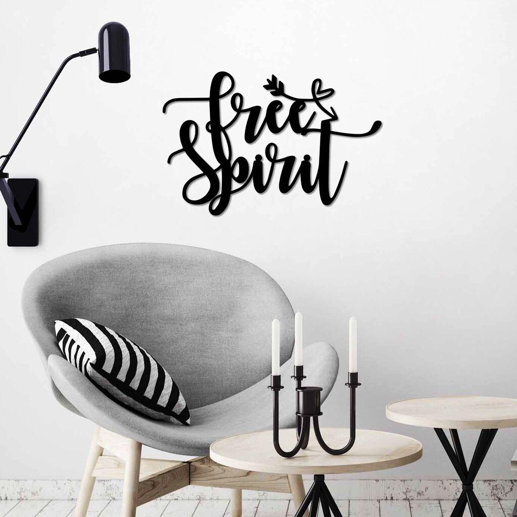 Wallity Zidna dekoracija Free Spirit, 56x37cm, Crna