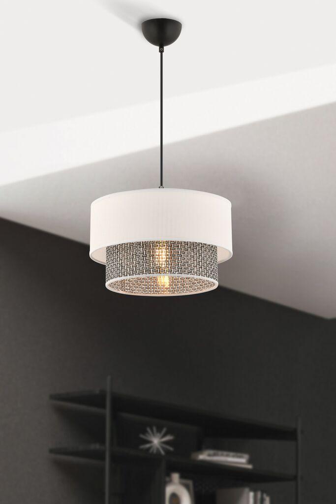 Opviq Luster Echo, 30x30cm, Bijelo-crna