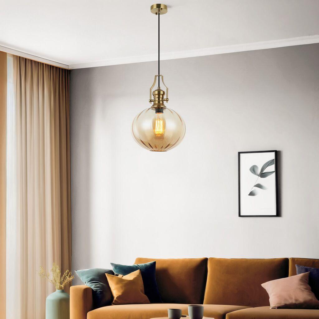 Opviq Luster Cueva-P01-CO, O28, 24cm, IP20 Zlatne boje