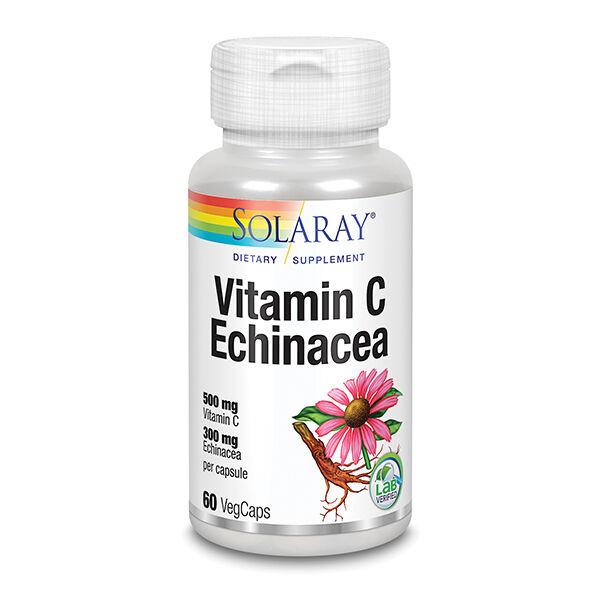 SOLARAY Vitamic C Ehinacea 300mg, 60 kapsula