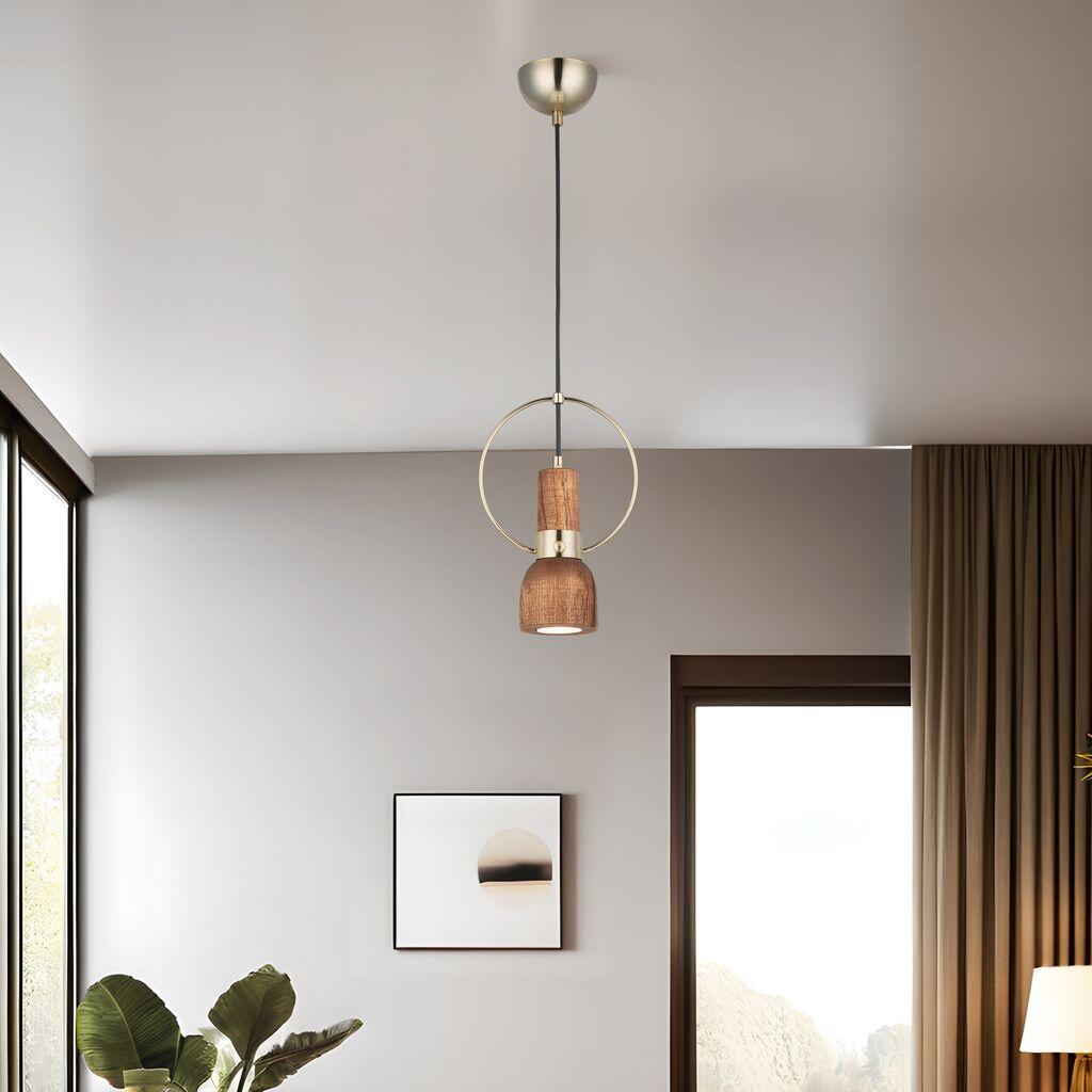 Opviq Luster Under-52-01, 10x10x5cm, 50-107cm, IP20 Smeđe-zlatna boja