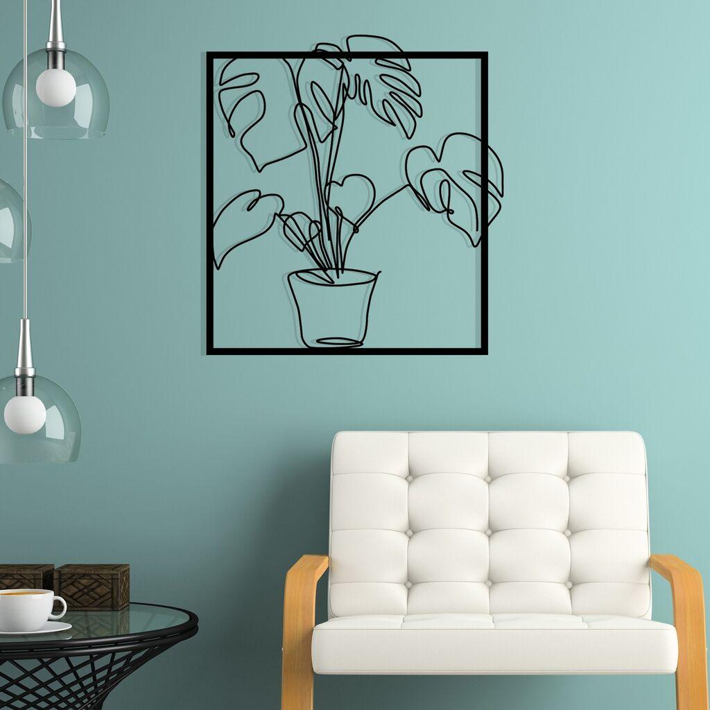 Wallity Zidna dekoracija Store, 49x53cm, Crna