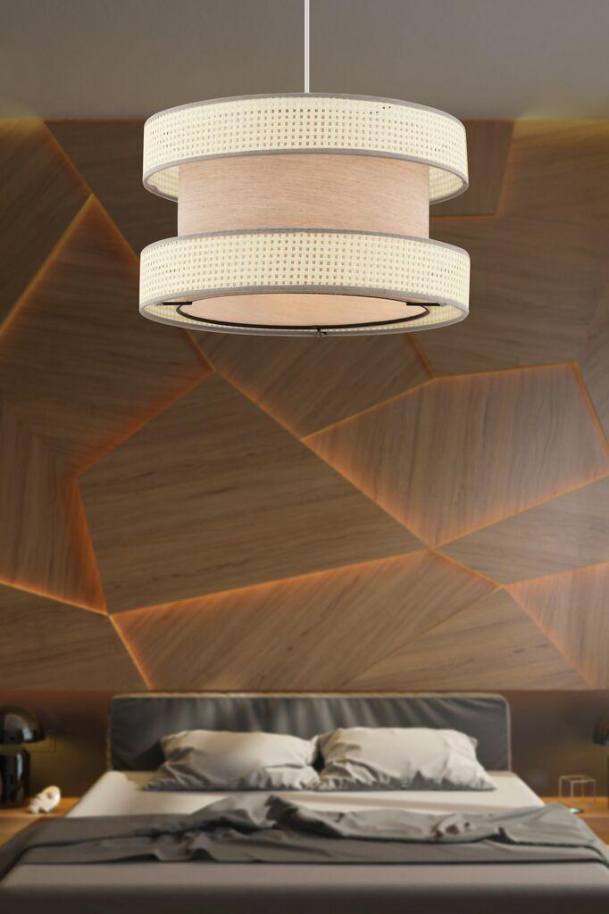 Opviq Luster Halo, 40x40cm, bež-bijela