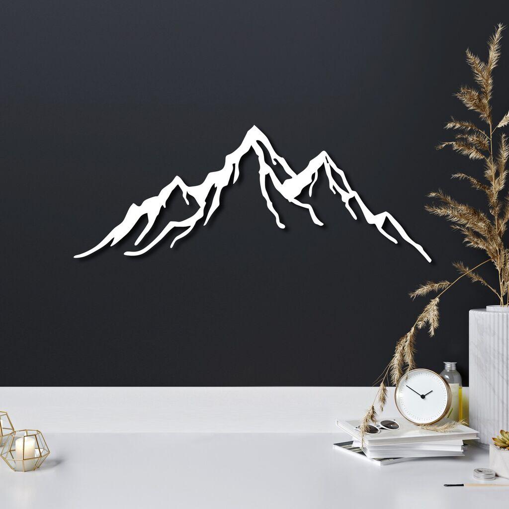 Wallity Zidna dekoracija Planina-12, 52x20cm, Bijela