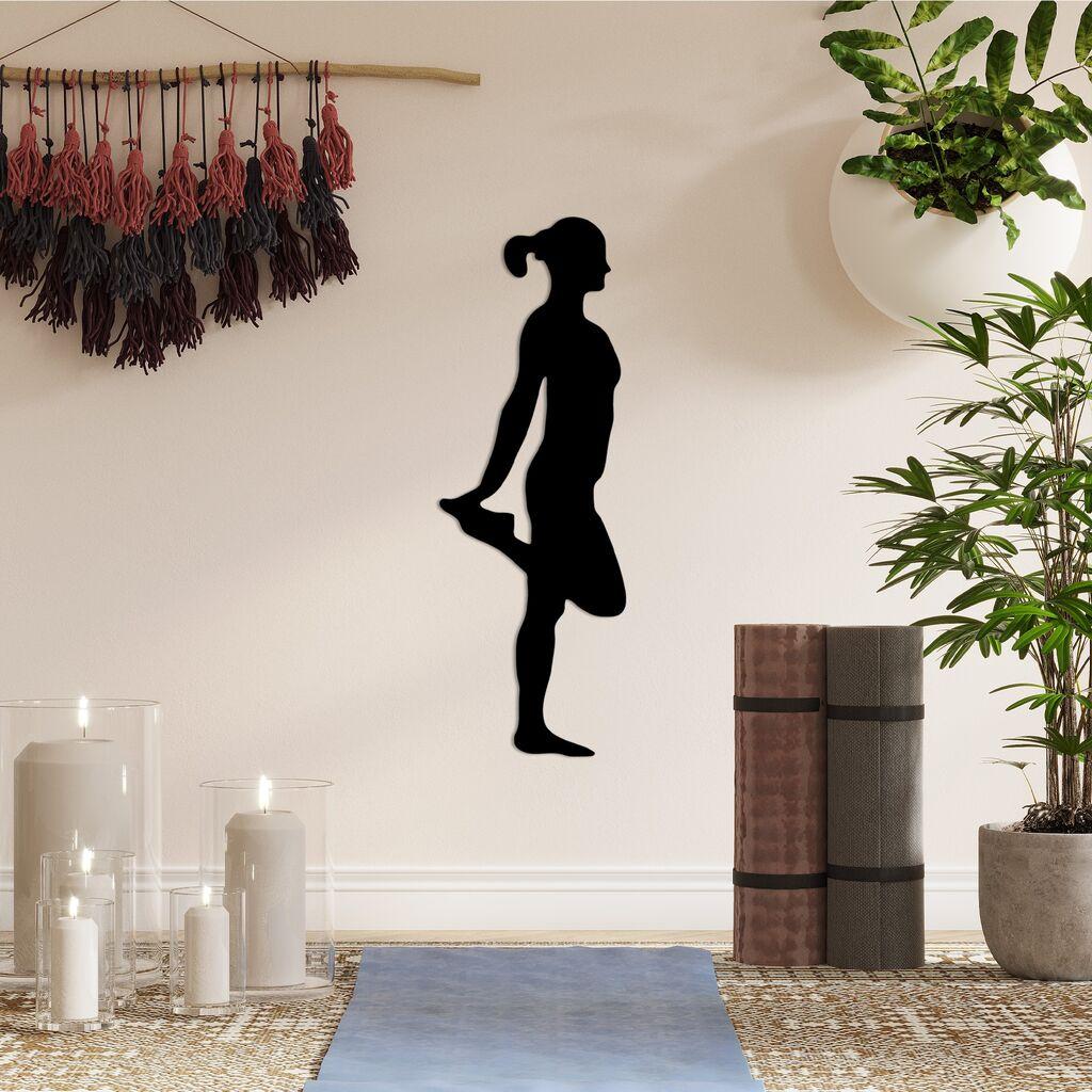 Wallity Zidna dekoracija Joga 1, 21x60cm, Crna