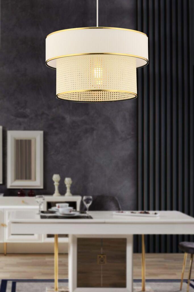 Opviq Luster Ero, 30x30cm, Bijelo-zlatna boja