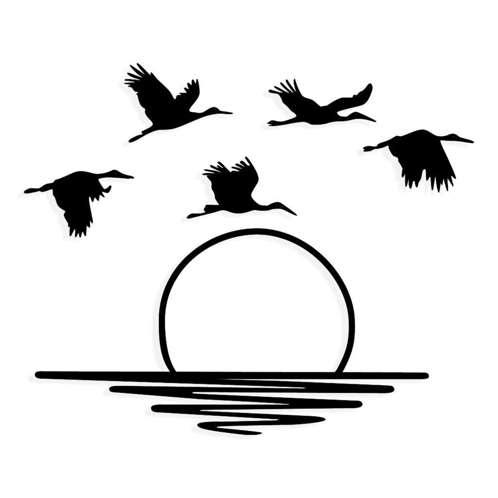 Zidna dekoracija Vavi, 68,5x36cm, Crna