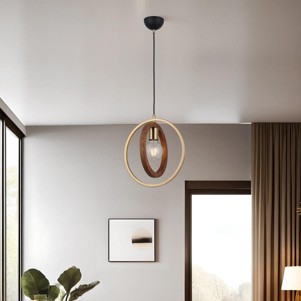 Opviq Luster Feno-52-01, 10x10x5cm, 45-110cm, IP20 Smeđe-zlatna boja