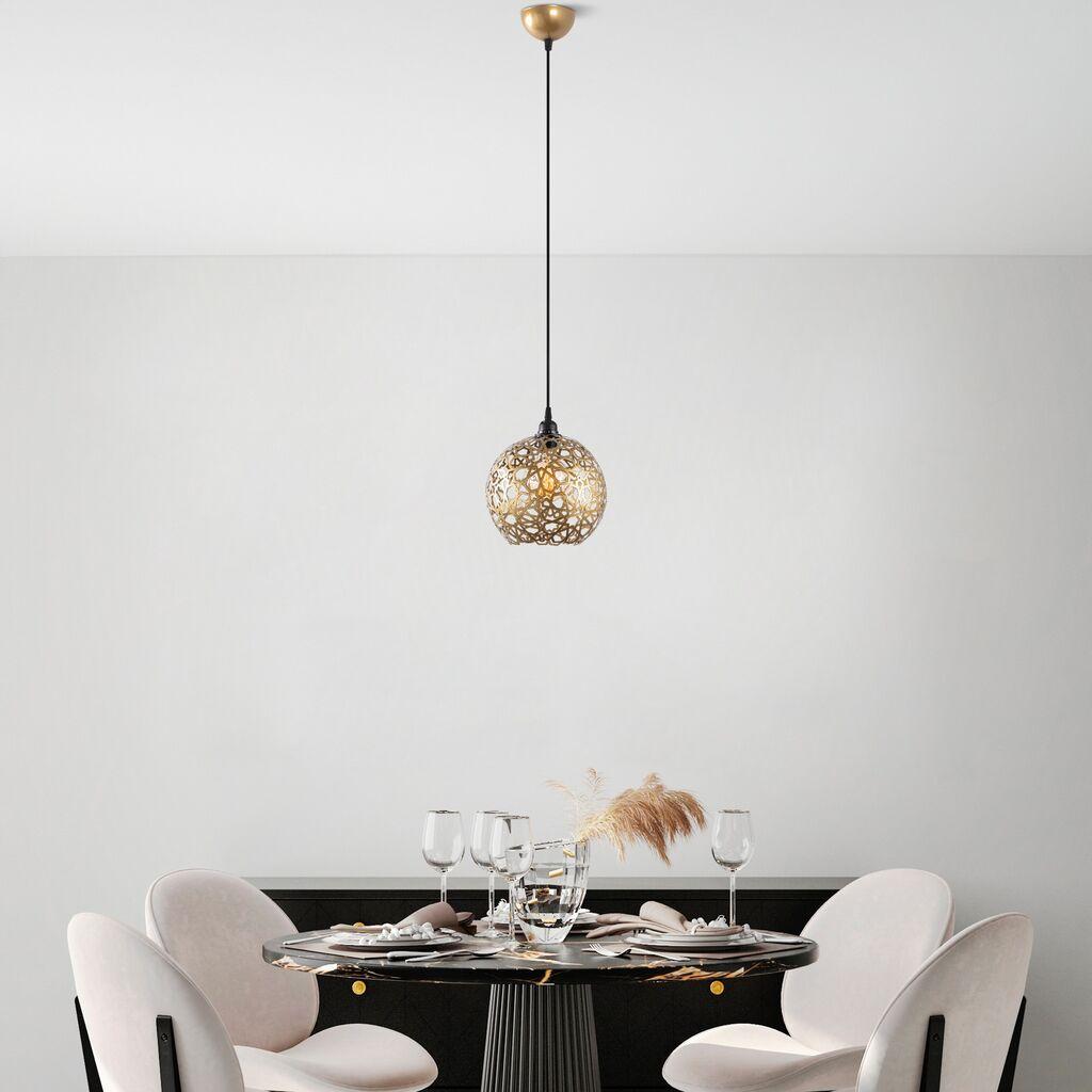 Opviq Luster Selcuklu-Mr-785-1, 25cm, IP20, zlatno-crna boja