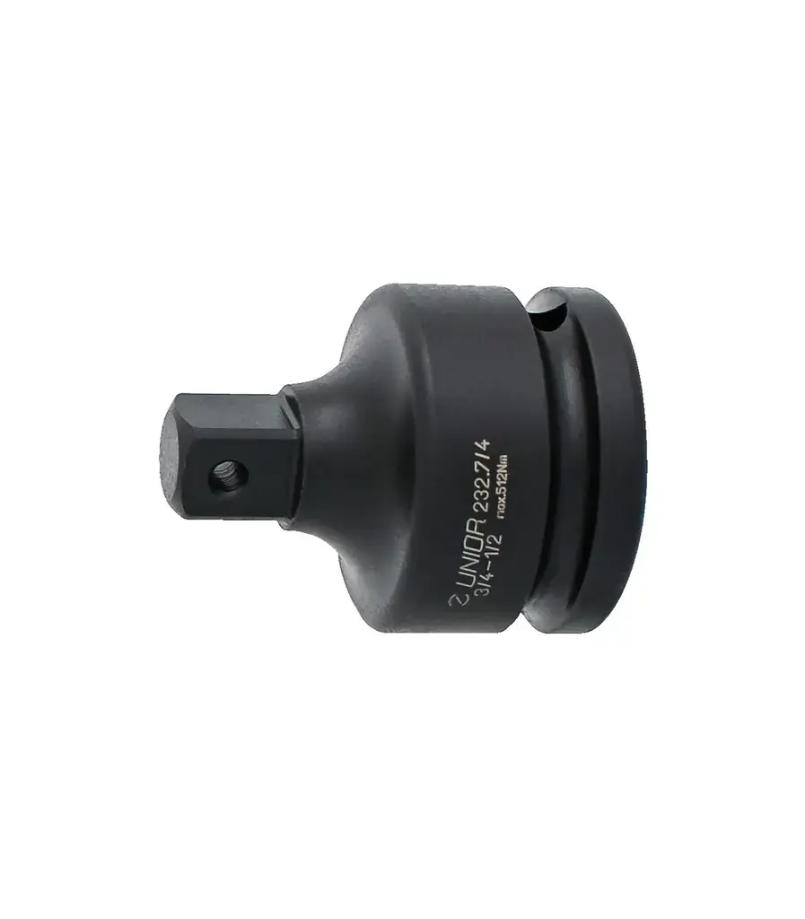 Unior Adapter Impact 232.7/4, Prihvat 3/4" - 1/2", Crni