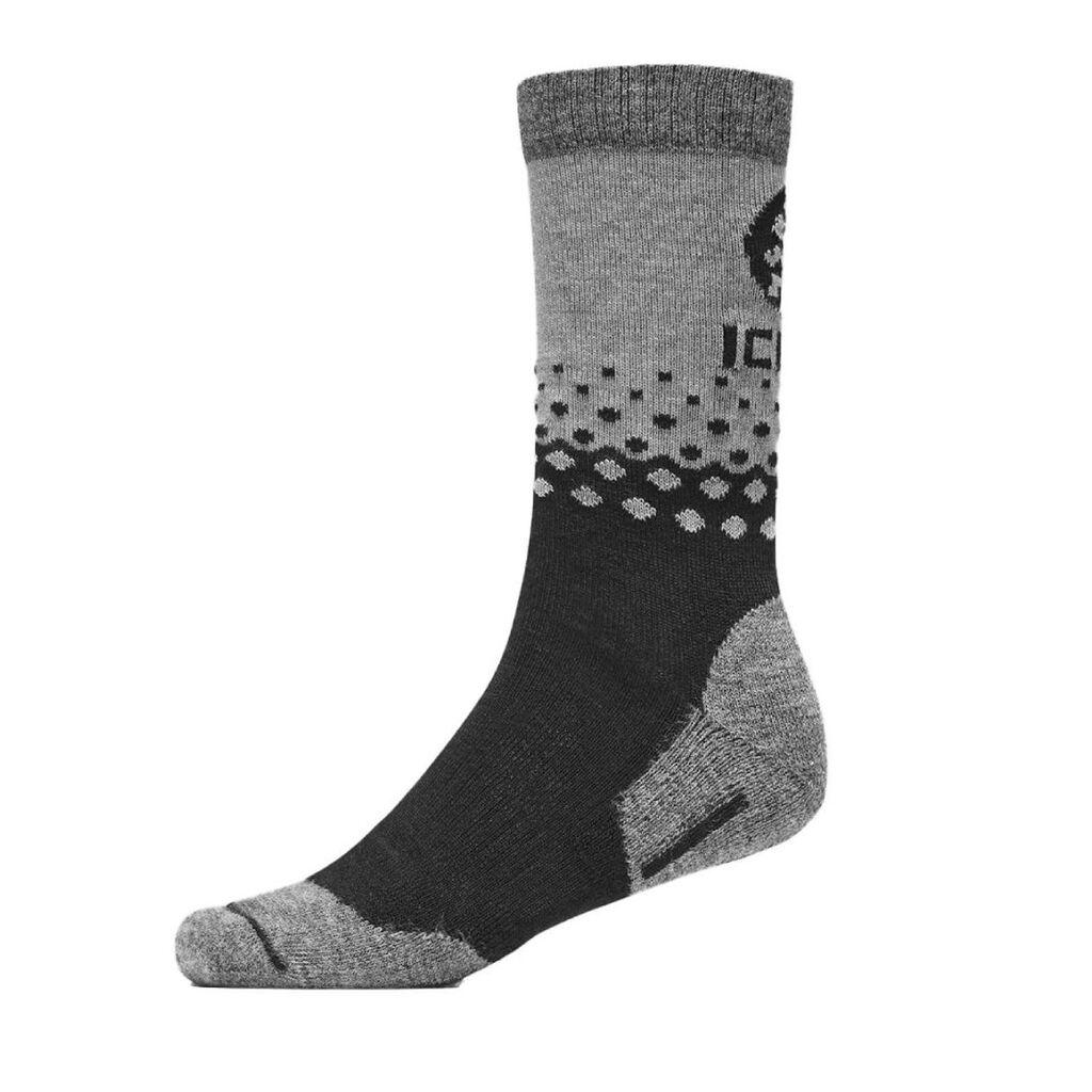 Icebug Muške čarape Warm Wool, Sivo-Crne