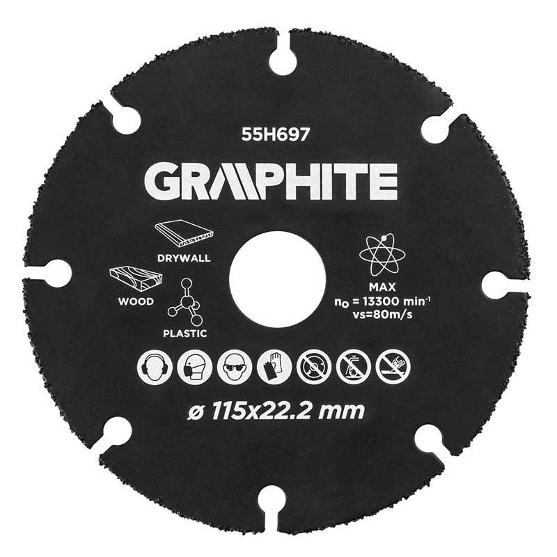 Graphite Rezna ploča za drvo i plastiku 55H697-55H699, 230 mm