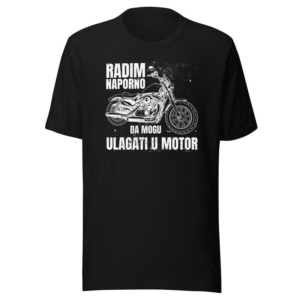 Goatees Muška majica Radim Naporno Da Mogu Ulagati U Motor, Crna