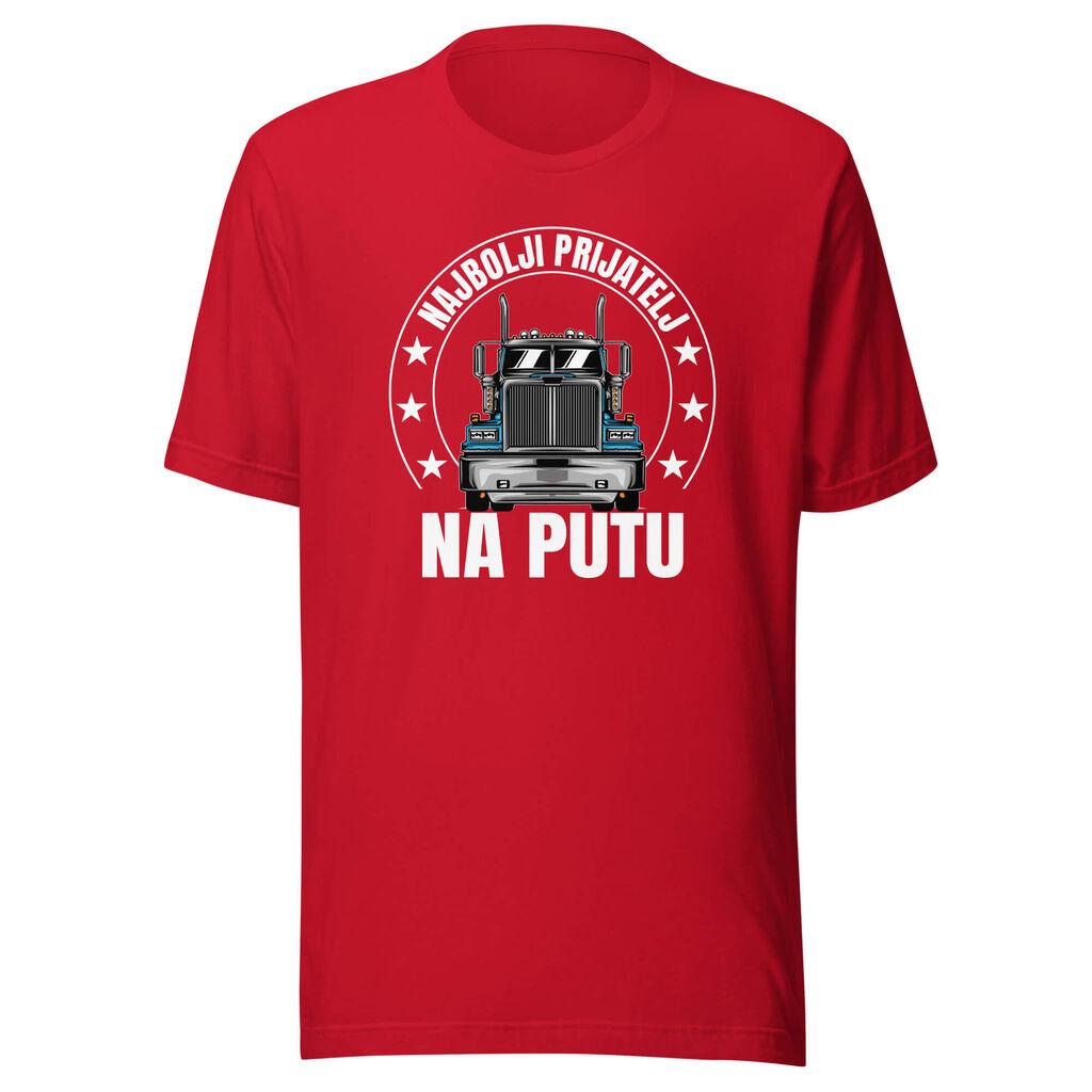 Goatees Muška majica Najbolji Prijatelj Na Putu, Crvena