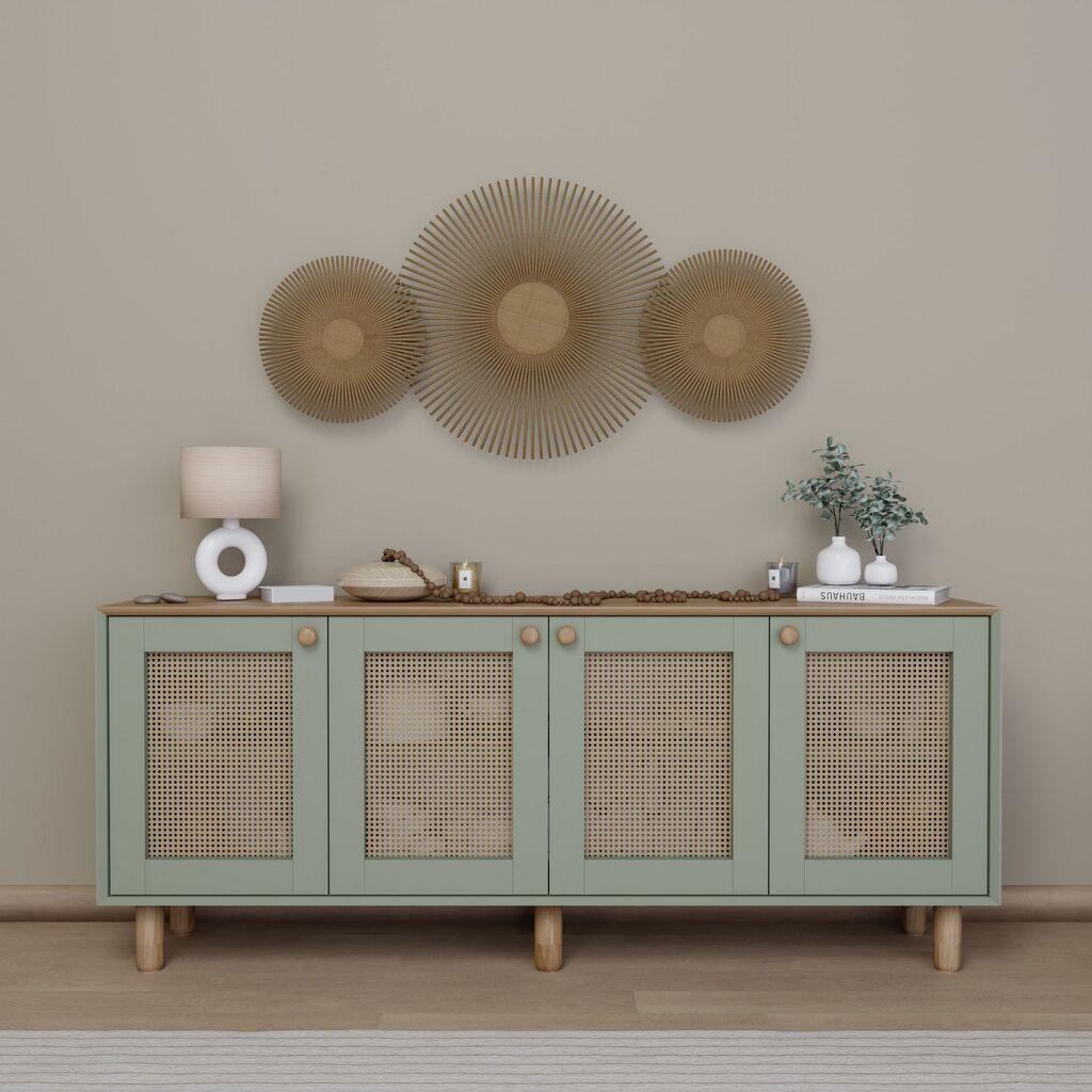 Hanah Home Konzolni sto Bohemian 1600-132, 180x75x40 cm, Maslinasta