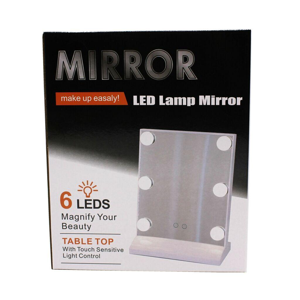 Ogledalo za šminkanje, LED, Bijelo