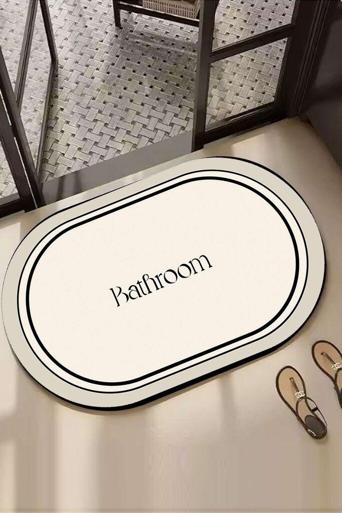 L'essentiel Maison Farbelle tepih za kupatilo, 60x100 cm, sivo-bijeli