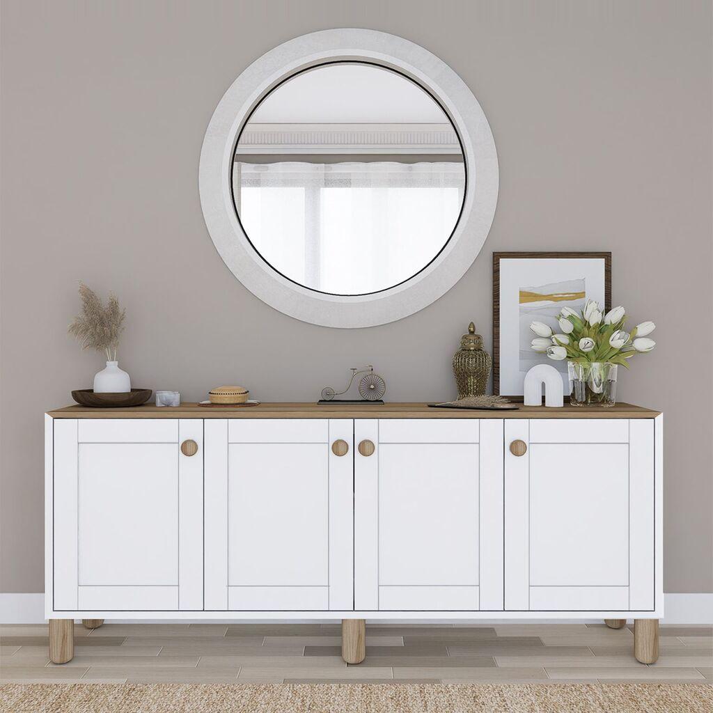 Hanah Home Konzolni stočić Bohemian 1600-71, 180x80x37.3 cm, Bijela