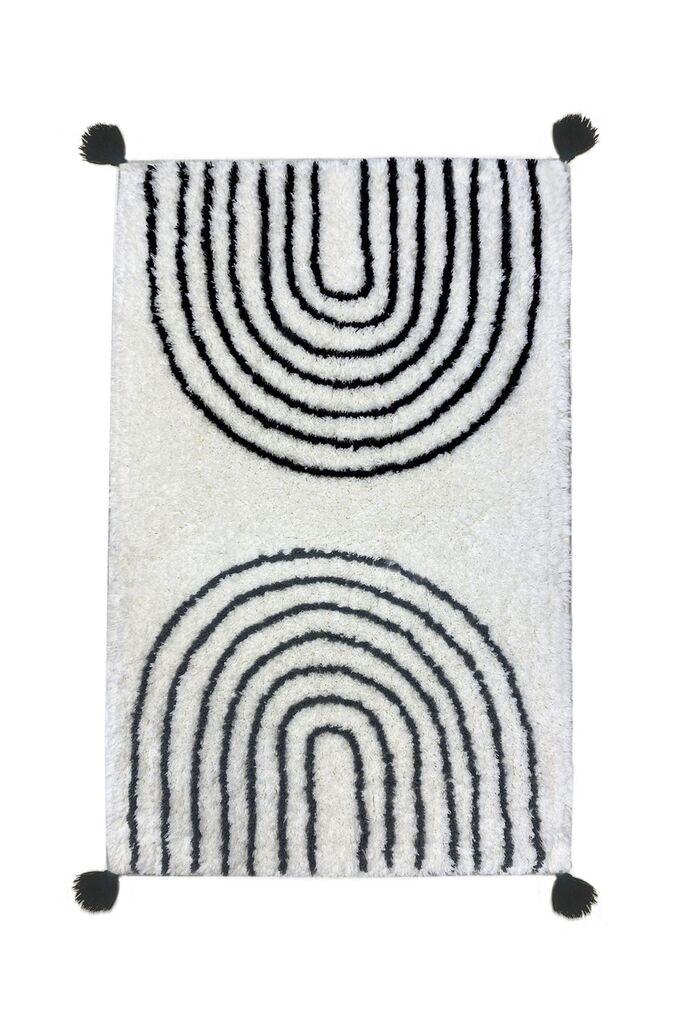 Tepih za kupatilo L'essentiel Maison Clara, 60x100 cm, Prljavobijela