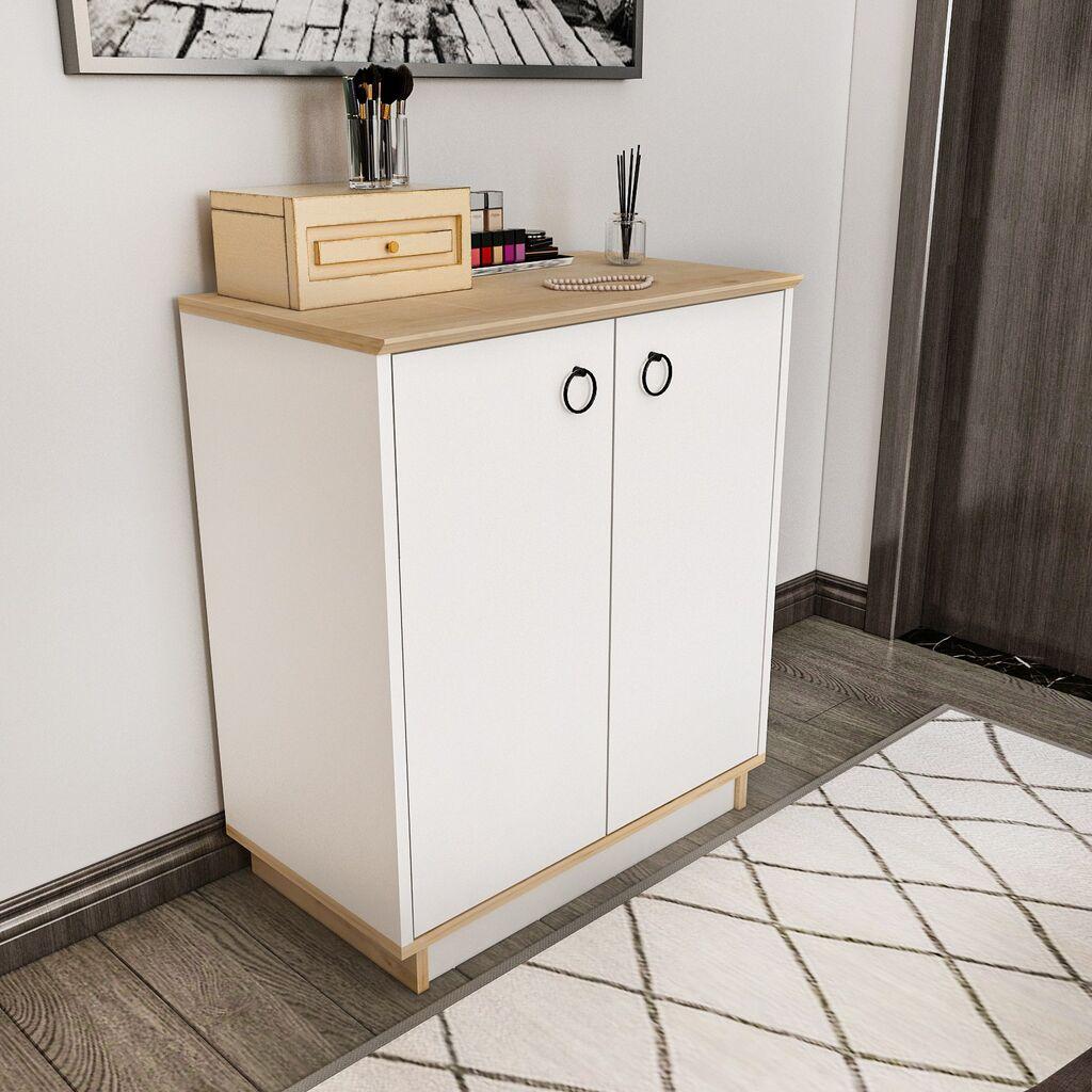 Hanah Home Konzolni sto Nuanse, 72x83.1x42 cm, Bijela