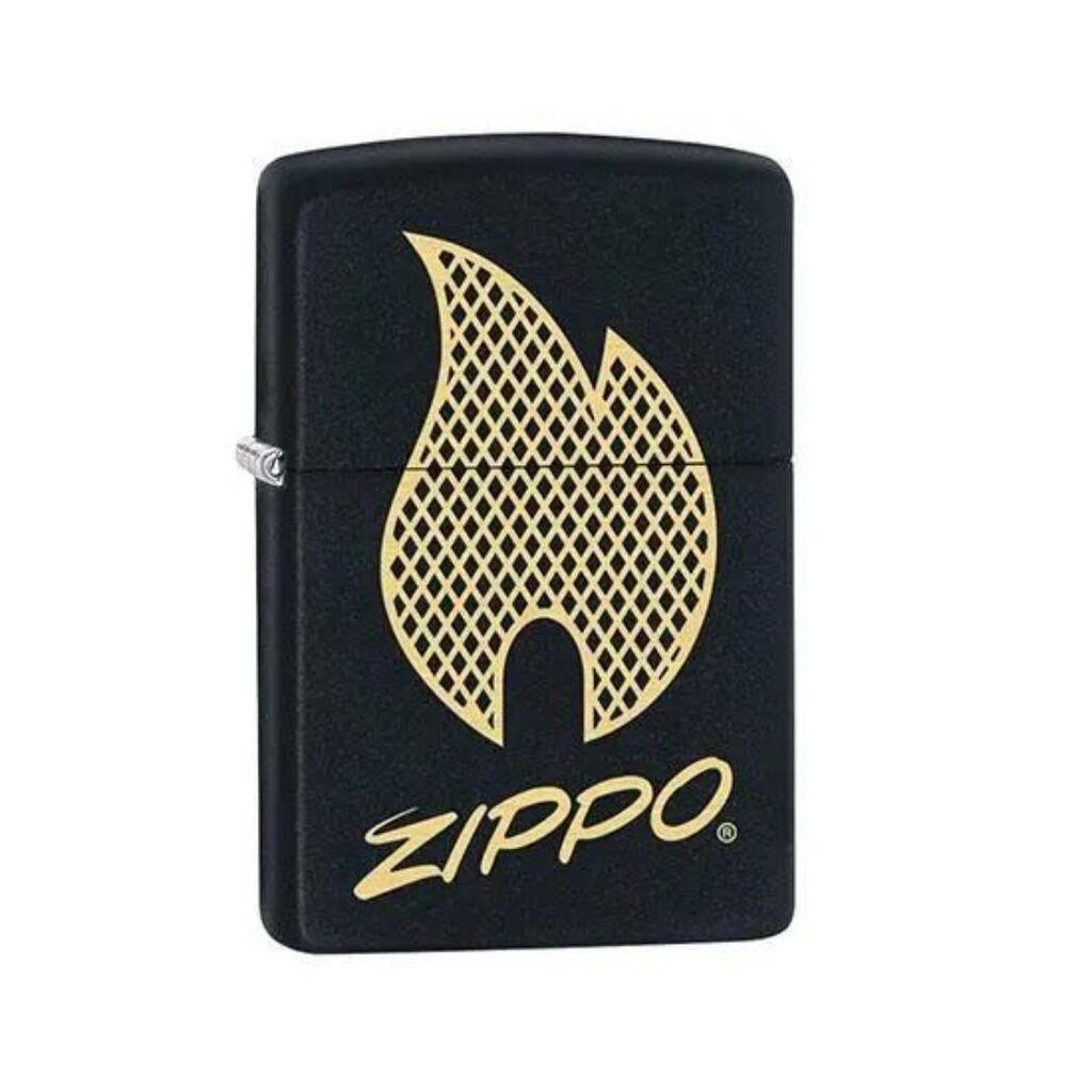 Zippo upaljač sa natpisom, crni