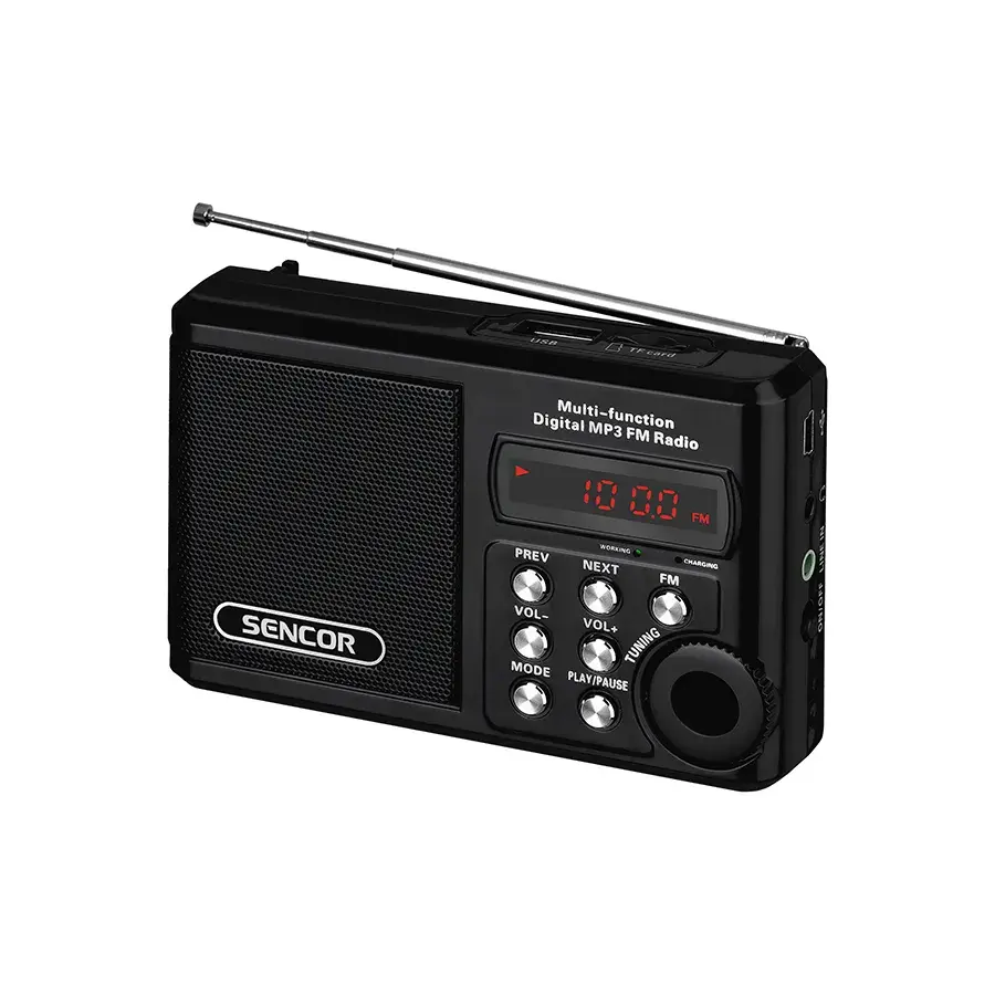 Sencor Radijski prijemnik SRD 215 B, Crni